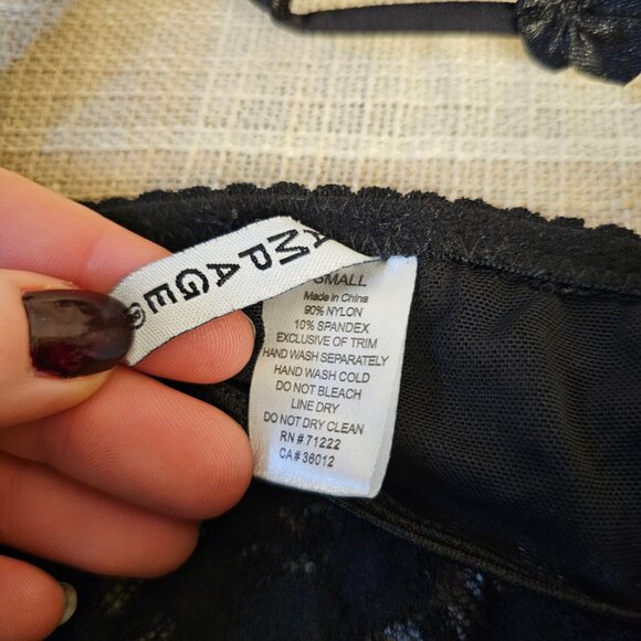 y2k Rampage Sheer Black Lace Bustier Tank Top - Picture 10 of 13